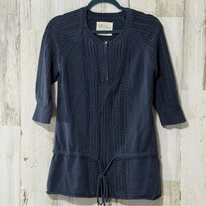 Natural Reflections Dark Blue Knit Top